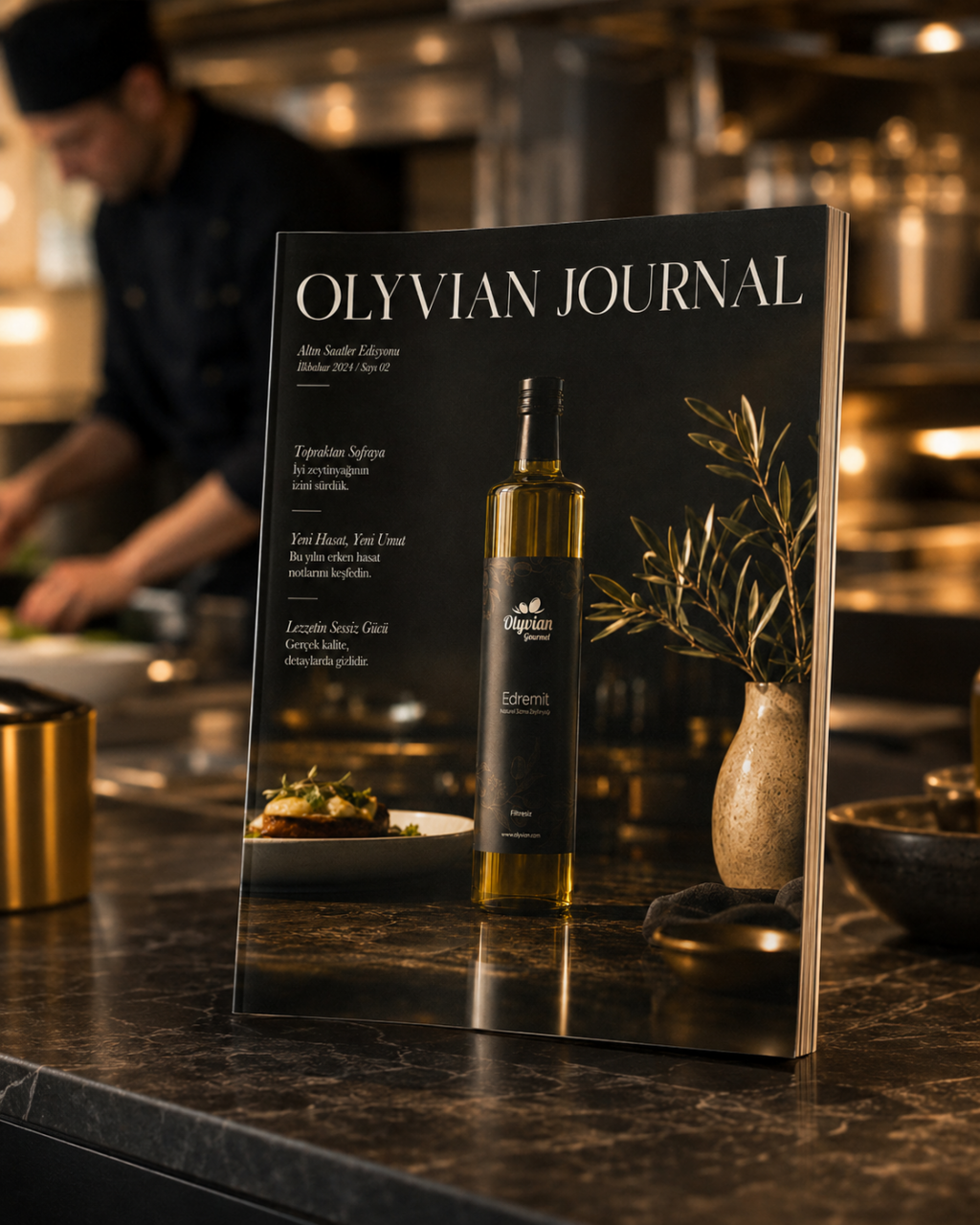Olyvian Gourmet erken hasat soğuk sıkım Edremit cinsi
