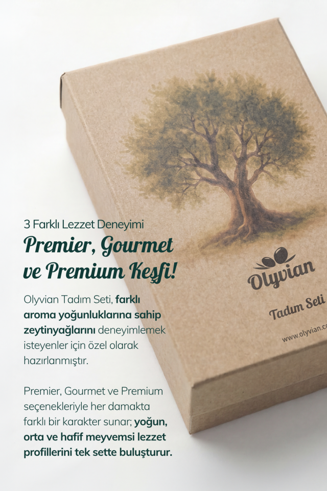 Tadım Seti Premier, Gourmet, Premium 250ml Naturel Sızma Zeytinyağı