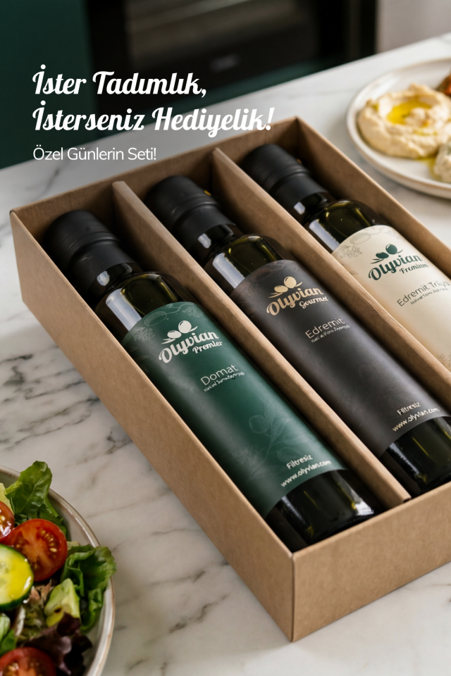 Tadım Seti Premier, Gourmet, Premium 250ml Naturel Sızma Zeytinyağı