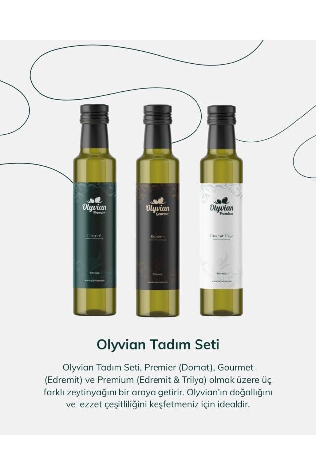 Tadım Seti Premier, Gourmet, Premium 250ml Naturel Sızma Zeytinyağı