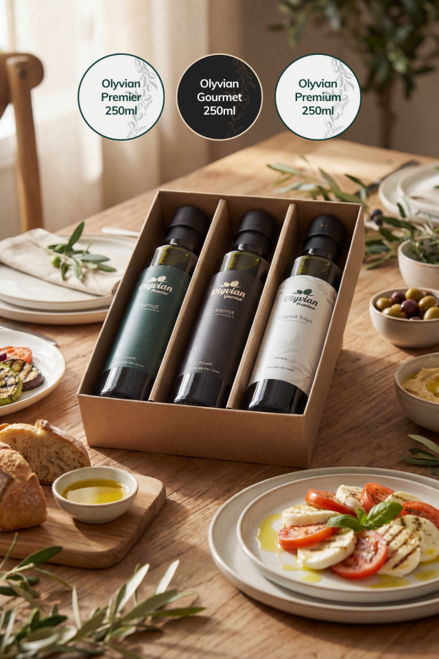 Tadım Seti Premier, Gourmet, Premium 250ml Naturel Sızma Zeytinyağı