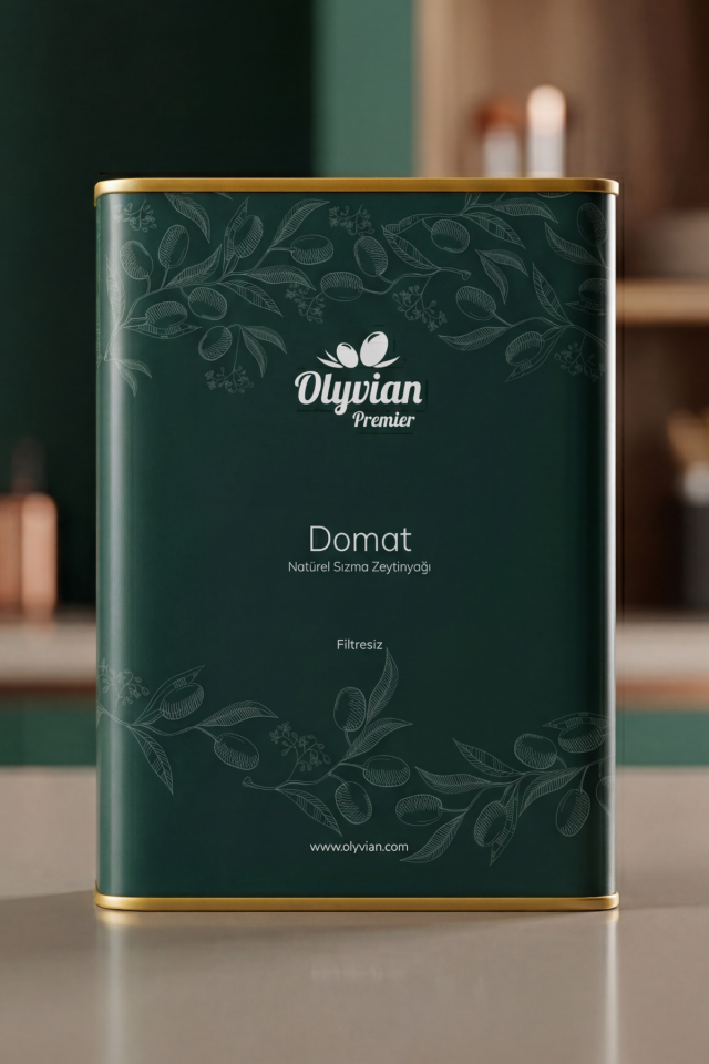 Premier Doğal Zeytinyağı 3 L – Domat Cinsi Erken Hasat Soğuk Sıkım Natürel Sızma