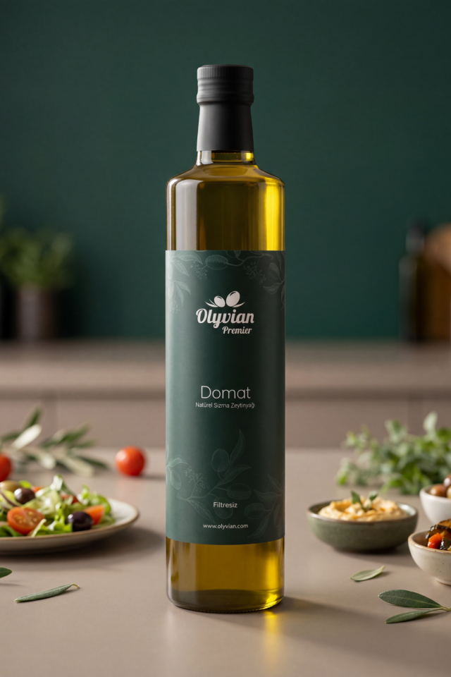 Premier Doğal Zeytinyağı 750 ml – Domat Cinsi Erken Hasat Natürel Sızma, Soğuk Sıkım