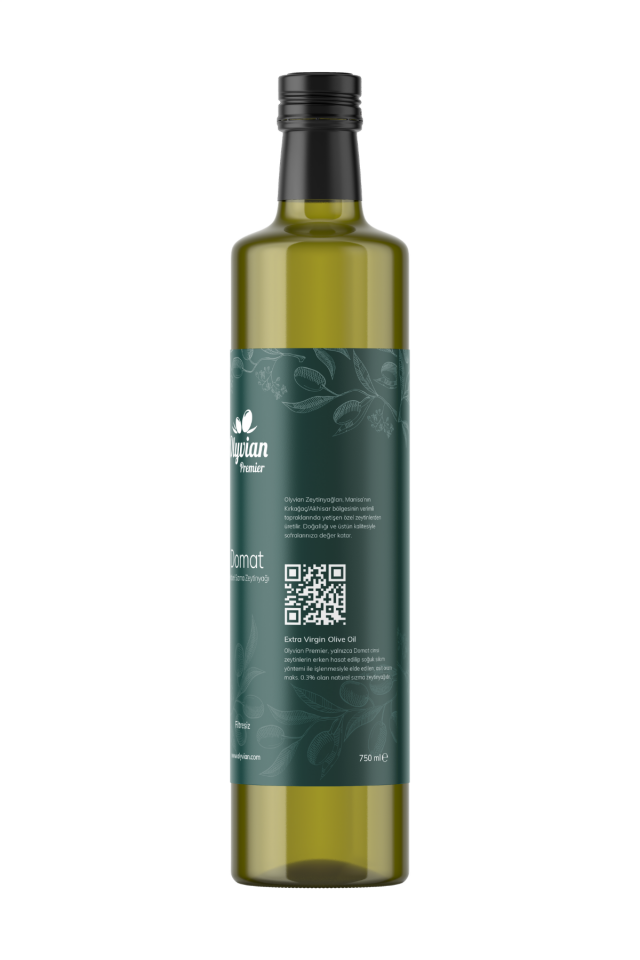Premier Doğal Zeytinyağı 750 ml – Domat Cinsi Erken Hasat Natürel Sızma, Soğuk Sıkım