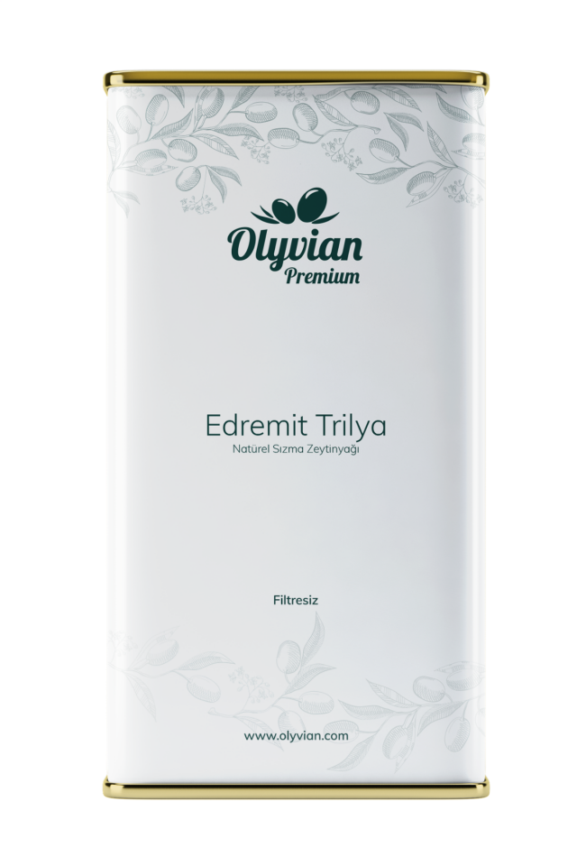 Premium Doğal Zeytinyağı 5 L – Edremit & Trilye Cinsi Natürel Sızma (Soğuk Sıkım)