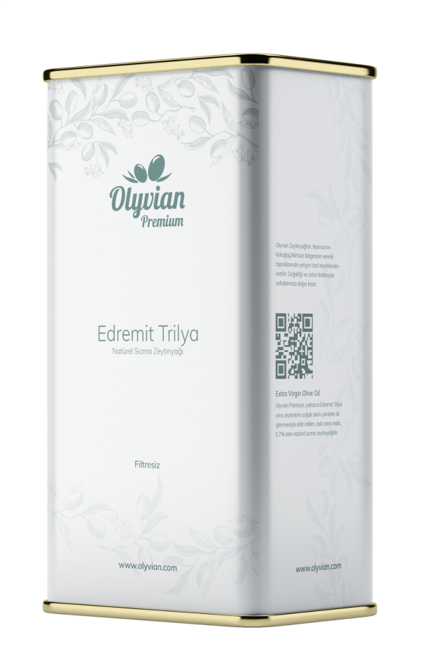 Premium Doğal Zeytinyağı 5 L – Edremit & Trilye Cinsi Natürel Sızma (Soğuk Sıkım)