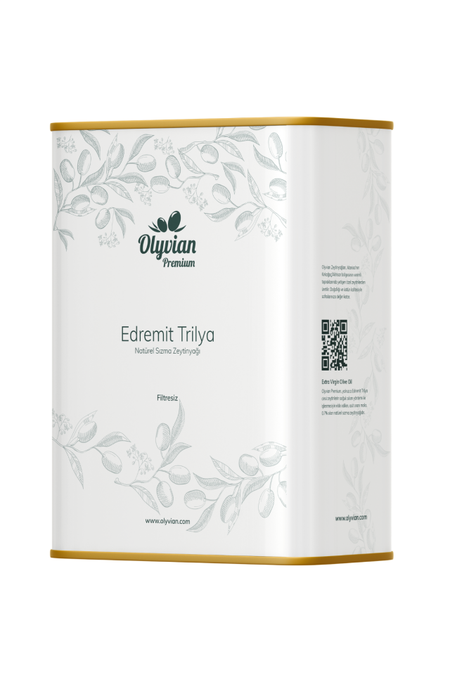 Premium Doğal Zeytinyağı 3 L – Edremit & Trilye Cinsi Natürel Sızma (Soğuk Sıkım)