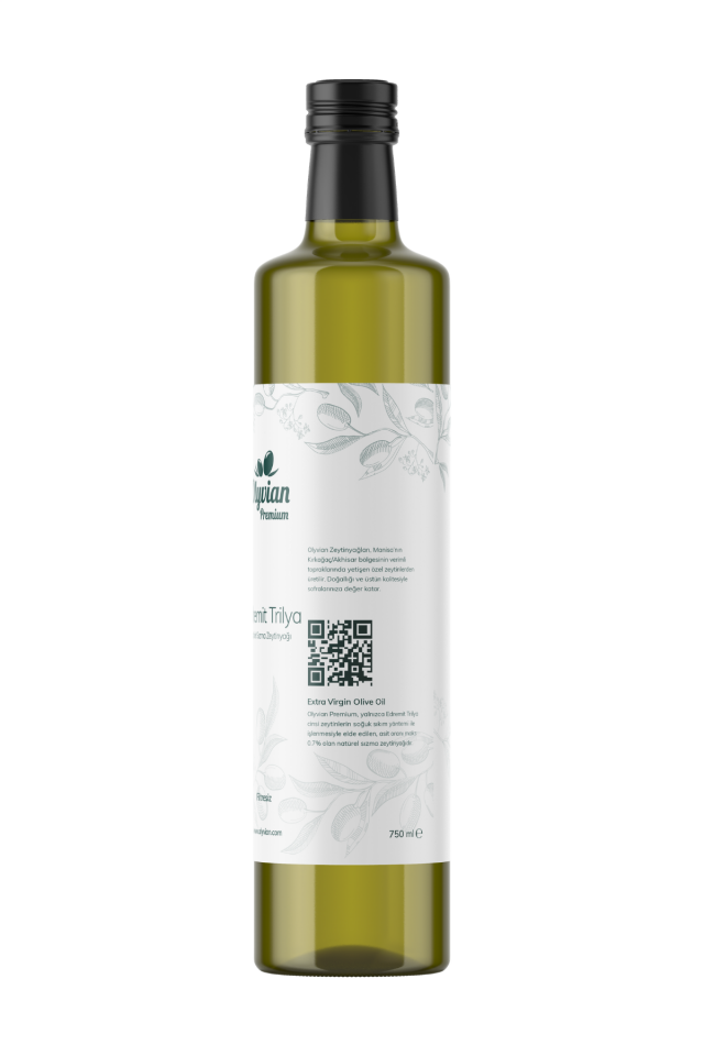 Premium Doğal Zeytinyağı 750 ml – Edremit & Trilye Cinsi Natürel Sızma (Soğuk Sıkım)