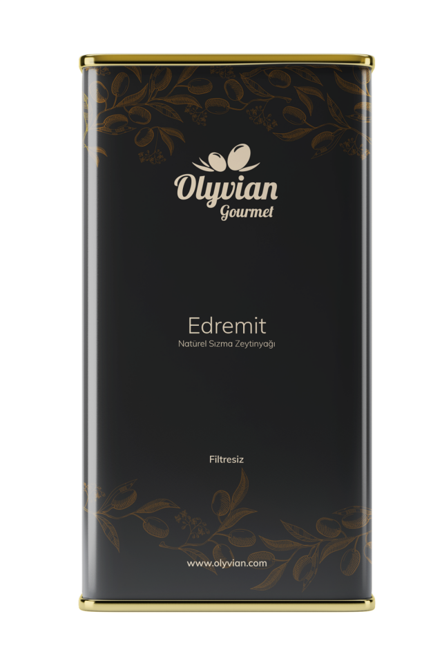 Gourmet Doğal Zeytinyağı 5 L – Edremit Cinsi Erken Hasat Natürel Sızma (Soğuk Sıkım)