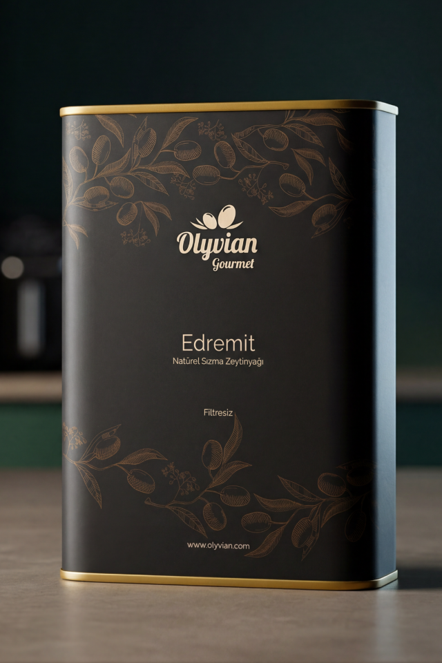 Gourmet Doğal Zeytinyağı 3 L – Edremit Cinsi Erken Hasat Natürel Sızma (Soğuk Sıkım)