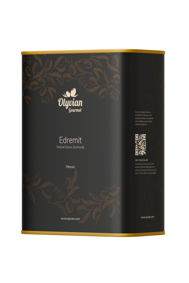 Gourmet Doğal Zeytinyağı 3 L – Edremit Cinsi Erken Hasat Natürel Sızma (Soğuk Sıkım)