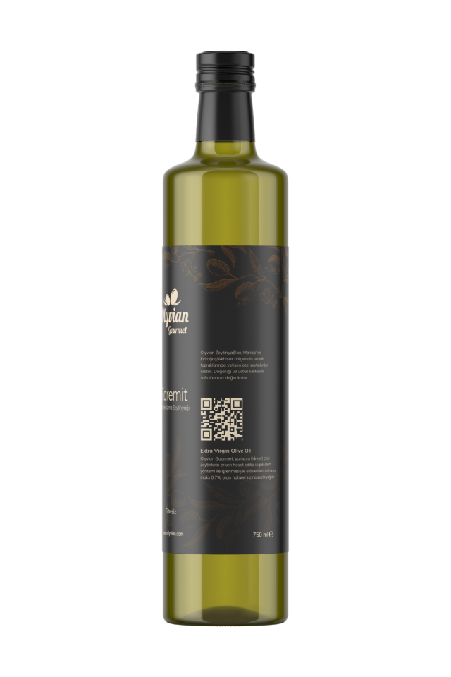 Gourmet Doğal Zeytinyağı 750 ml – Edremit Cinsi Erken Hasat Natürel Sızma (Soğuk Sıkım)