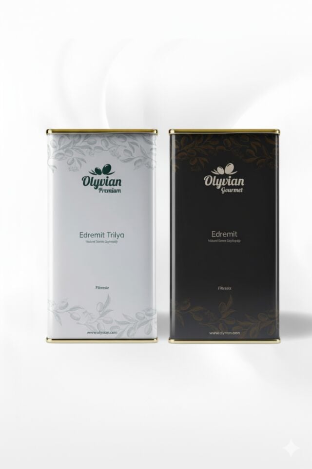 Natürel Sızma Zeytinyağı Seti (2 x 5 Litre) | Premium Edremit Trilya & Gourmet Edremit Soğuk Sıkım