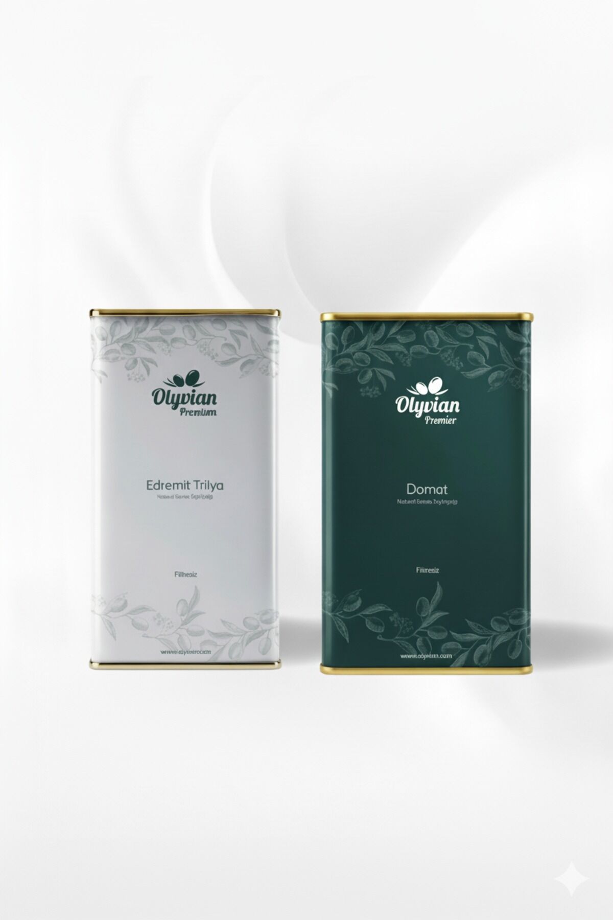 Premium Edremit Trilye 5 L + Domat 3 L Natürel Sızma Zeytinyağı Filitresiz Soğuk Sıkım Seti