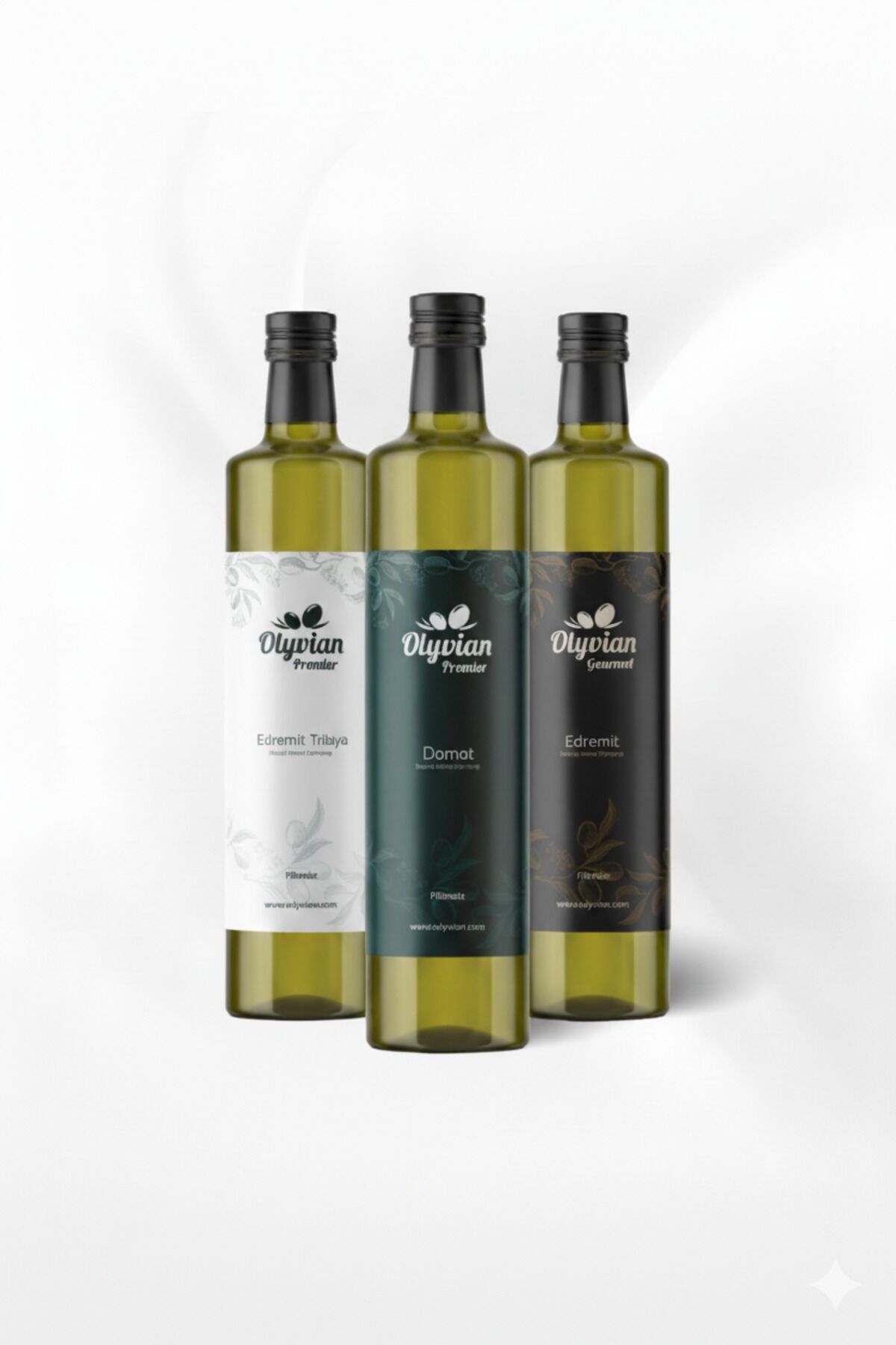 3'lü Set Premier, Premium, Gourmet Serileri (Domat, Edremit Trilya, Edremit) 3x 750ml Şişe