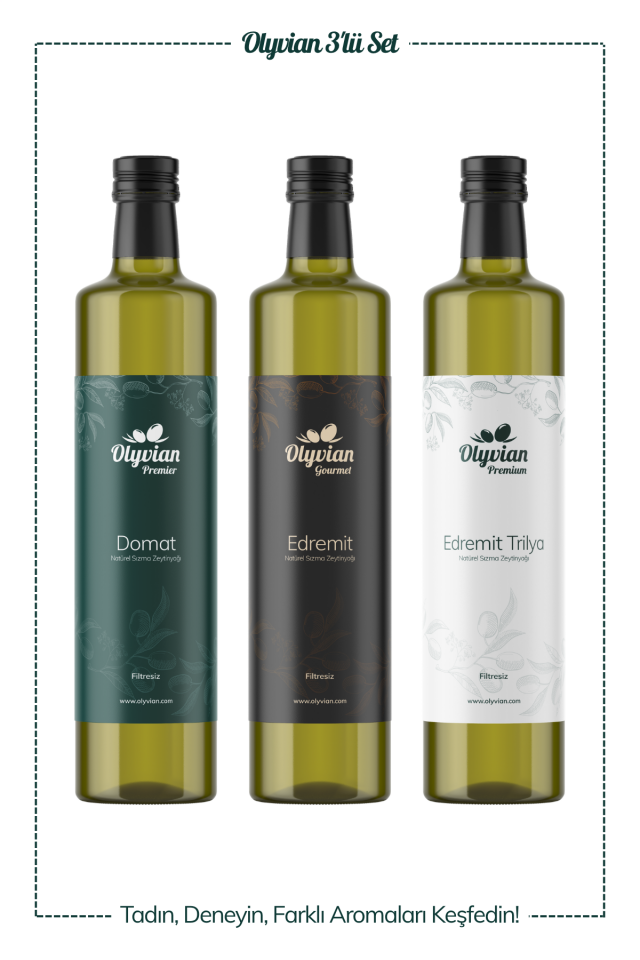 Premier, Gourmet & Premium Doğal Natürel Sızma Zeytinyağı 750 ml 3’lü Set