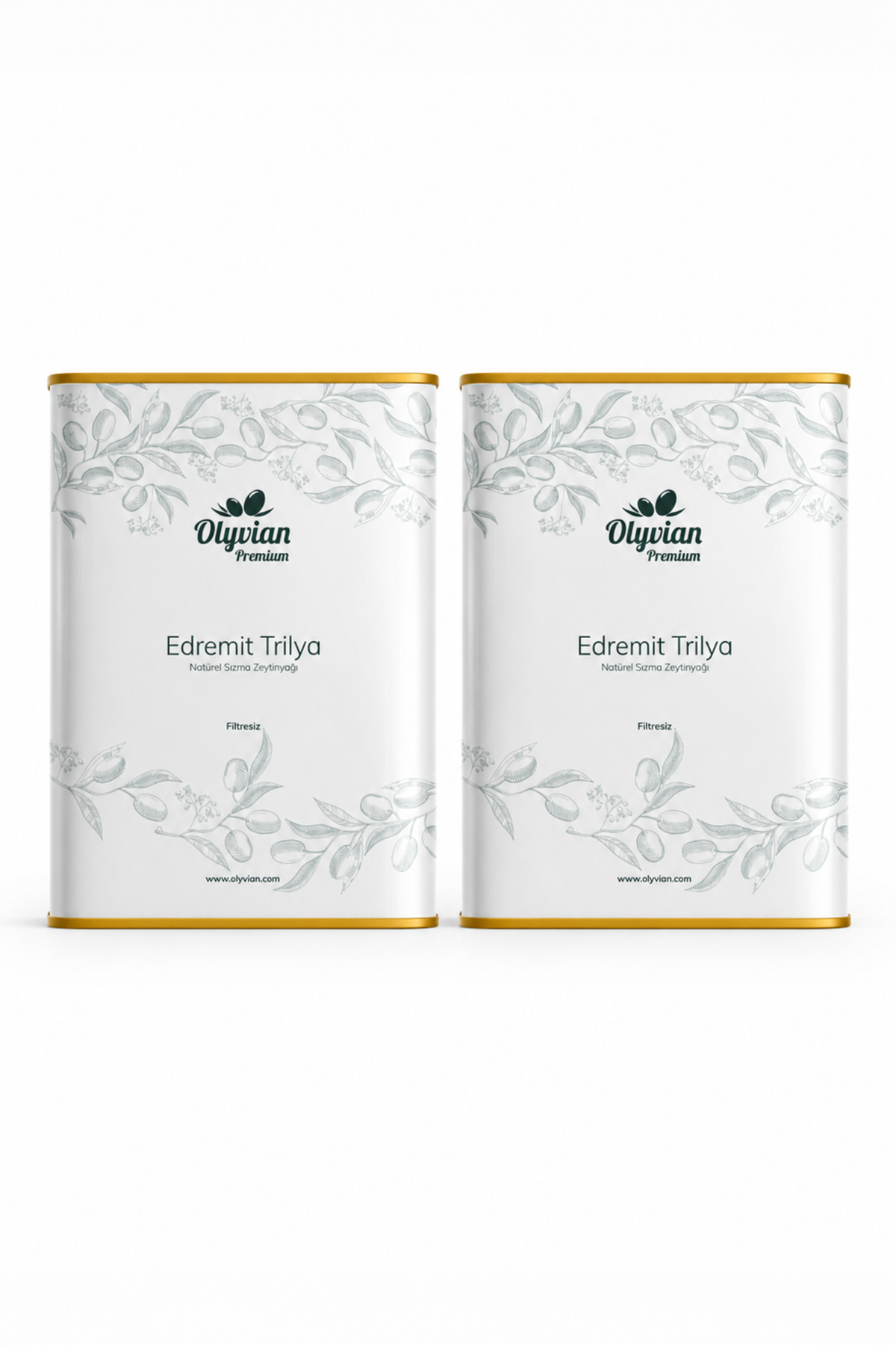 Premium Edremit Trilya Cinsi 3 L x 2 Adet Doğal Natürel Sızma Zeytinyağı