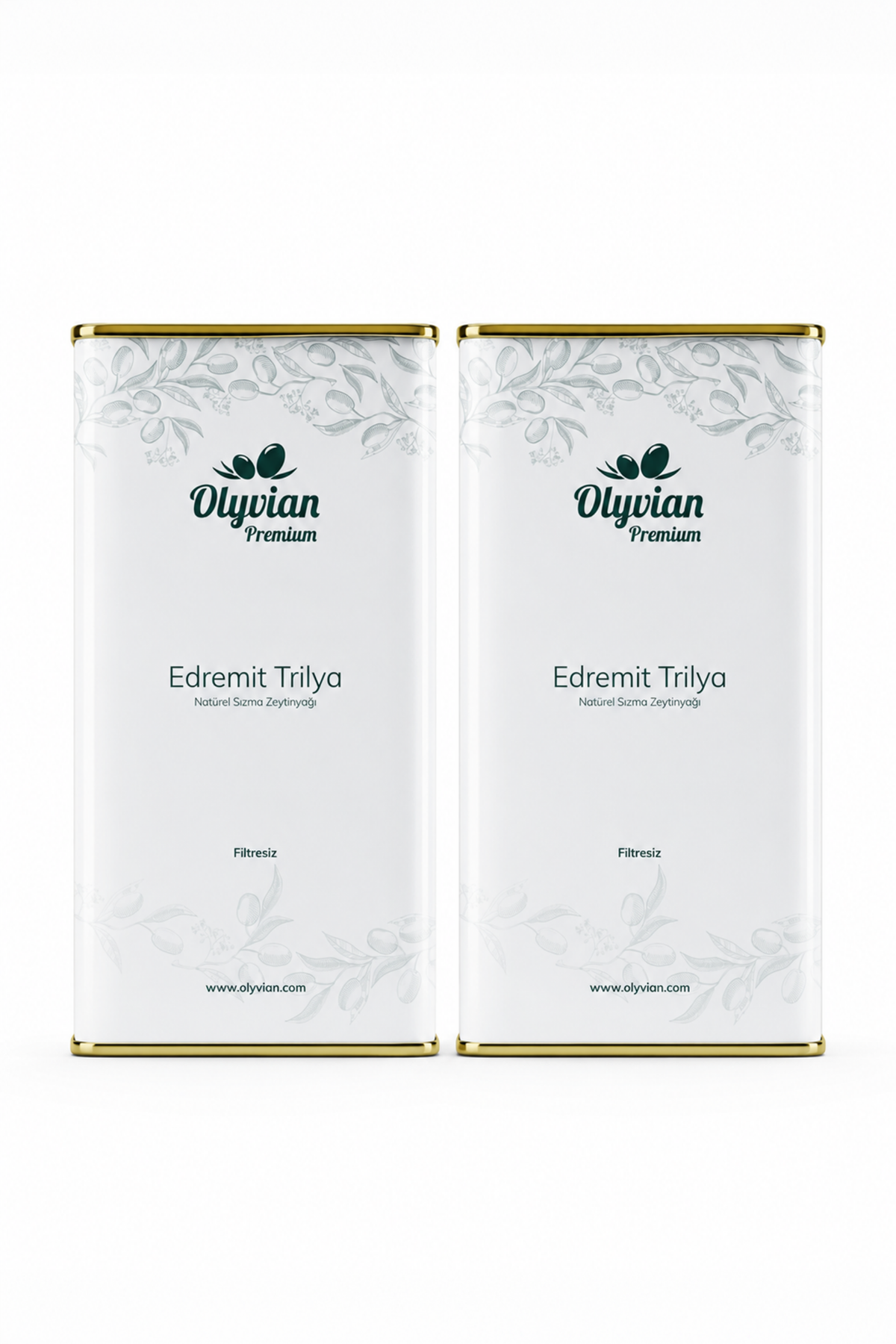 Premium Edremit Trilye Cinsi 5 L x 2 Adet Doğal Natürel Sızma Zeytinyağı