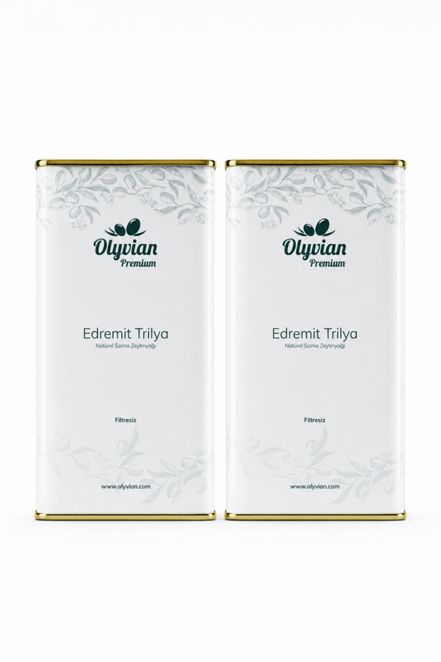 Premium Edremit Trilye Cinsi 5 L x 2 Adet Doğal Natürel Sızma Zeytinyağı
