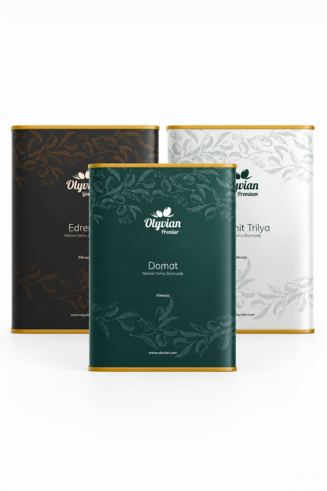 Premier + Gourmet + Premium 3 L x 3 Adet Doğal Natürel Sızma Zeytinyağı Seti